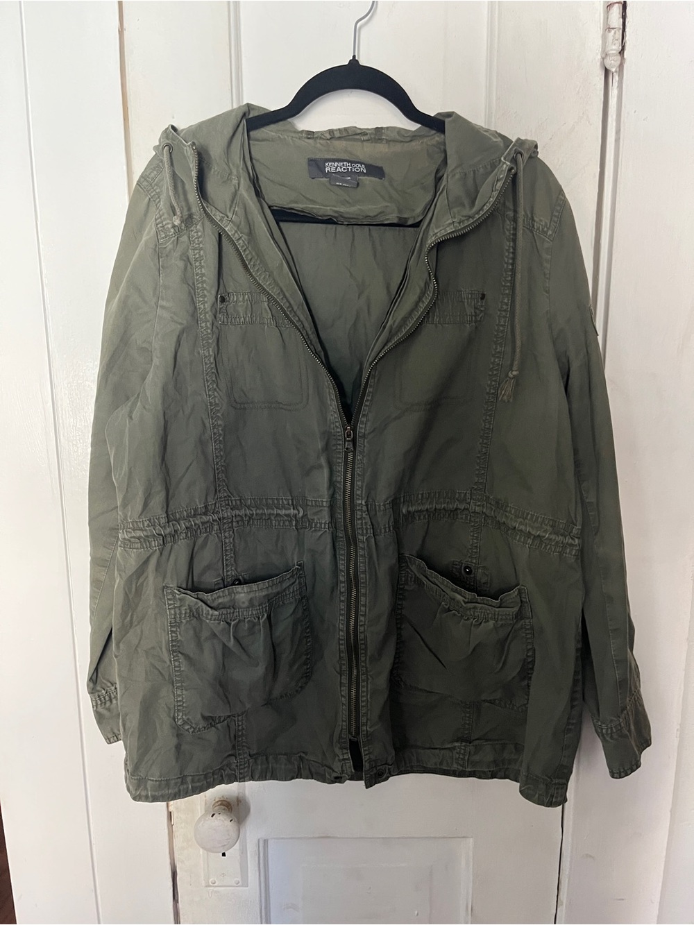 Kenneth Cole Reaction Olive Green Lightweight Jacket